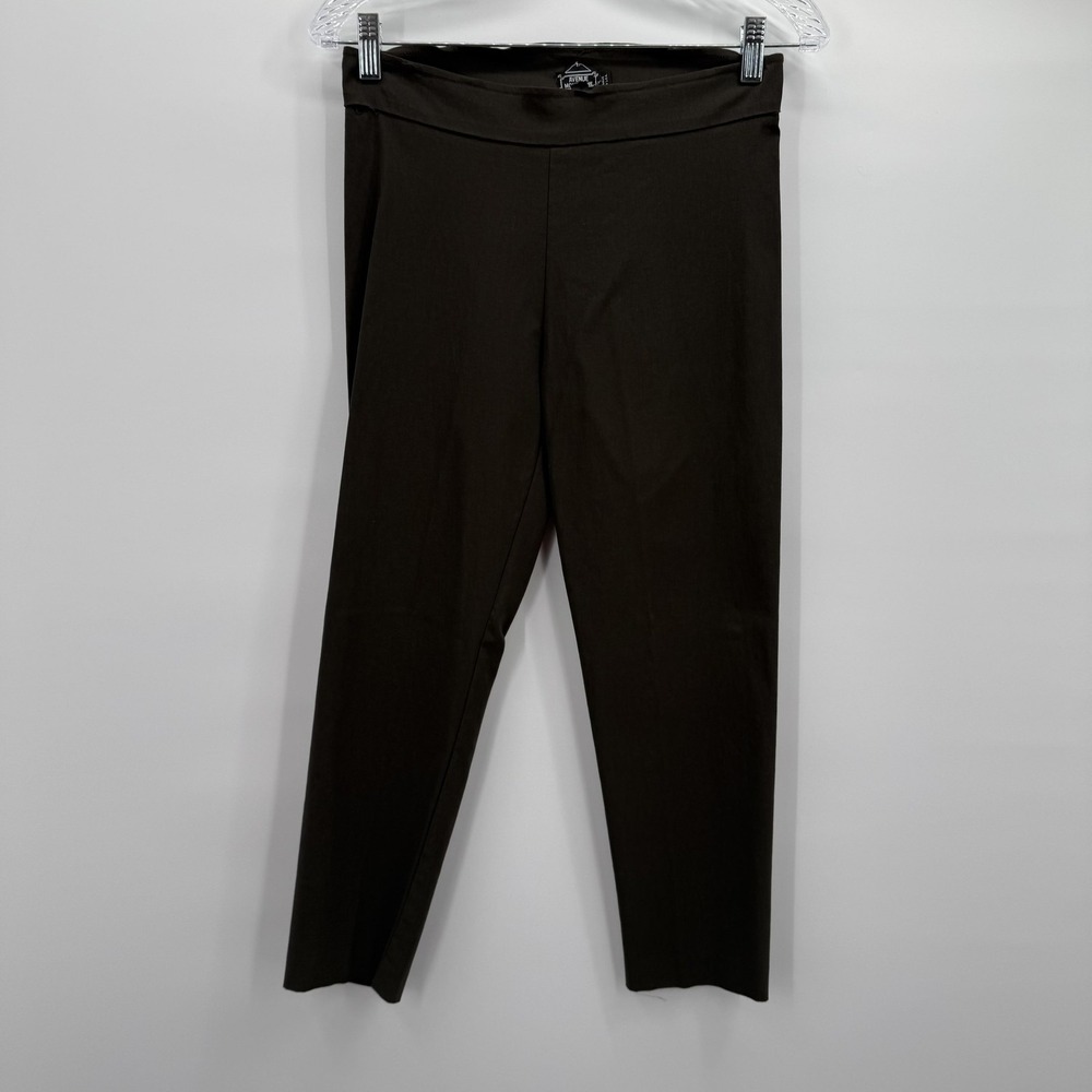 Avenue Montaigne Pants Womens 4 Brown Carli Cropped Pull‎ On Stretch USA F954